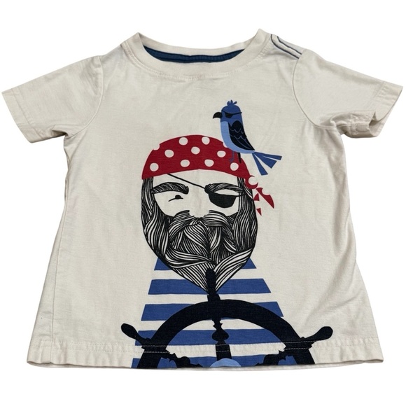 Janie and Jack Pirate and Parrot Summer Vacation Island Basic Tee Size 2-3T - Picture 2 of 6